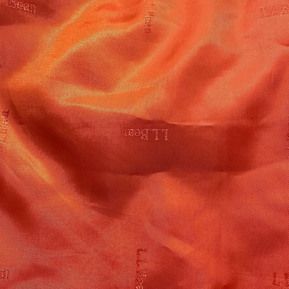 L.L. Bean Woman’s Quilted Vest, Corduroy Burnt Orange, Black Collar - Picture 10 of 11